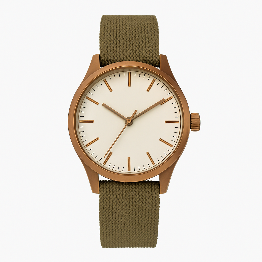 Bronzene Retro-Uhr - Kirchaire Uhren