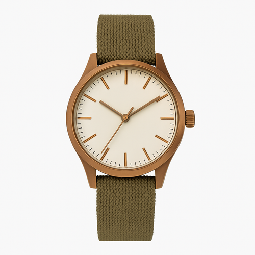 Bronzene Retro-Uhr - Kirchaire Uhren