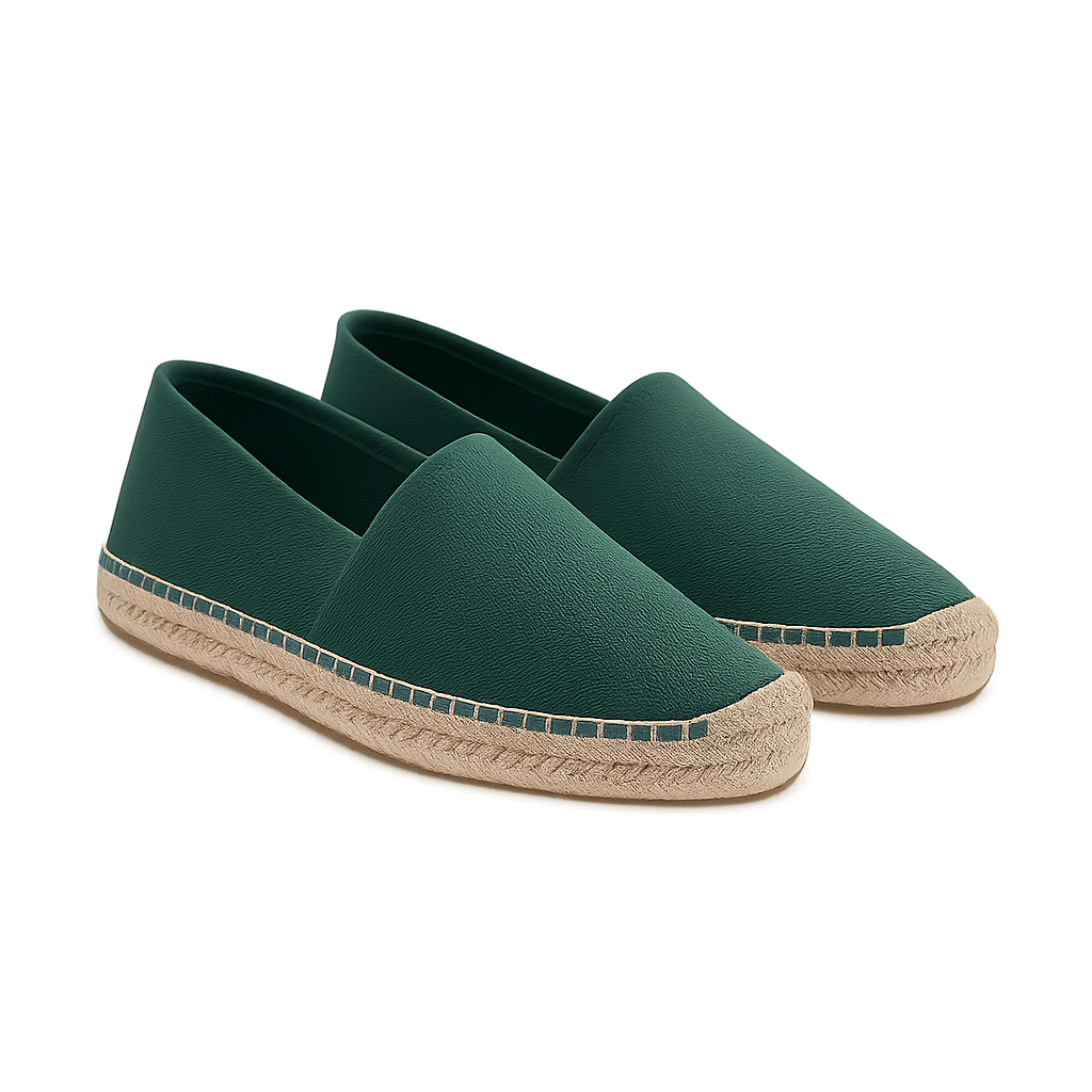 Grüne Canvas-Espadrilles - Kirchaire Schuhe