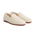 Weiße Woll Mokassins - Kirchaire Schuhe